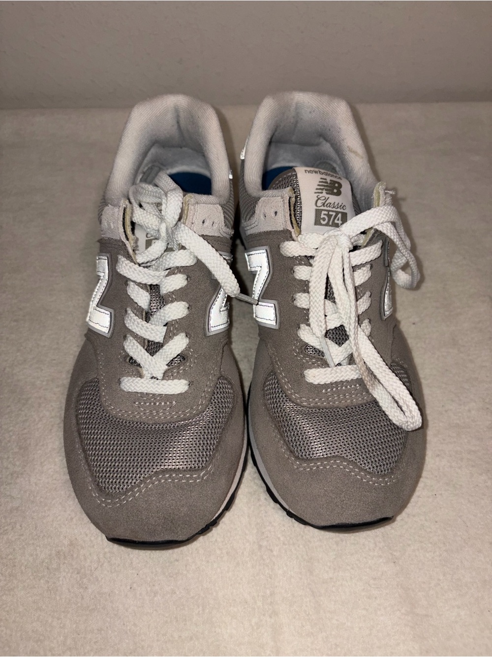 New Balance Women's 574 Shoes Gray Sneakers Size 8 - Picture 4 of 7
